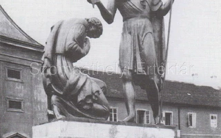 Rumi Rajki István: Szent Márton megkereszteli édesanyját (kútszobor, 1938)